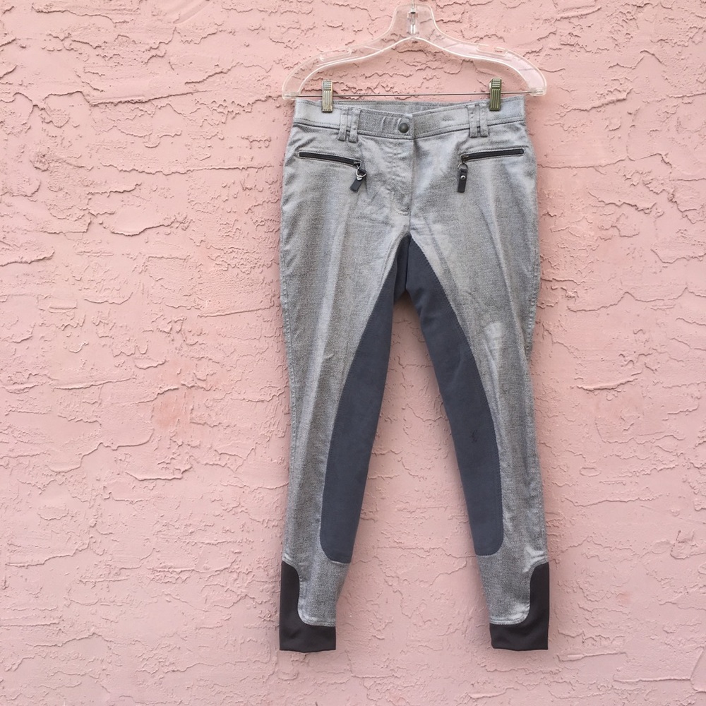 NWOT Lauria Garrelli Full Seat Silver Breeches